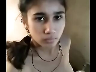 Sexy indian teen lovemaking with respect to bathroom