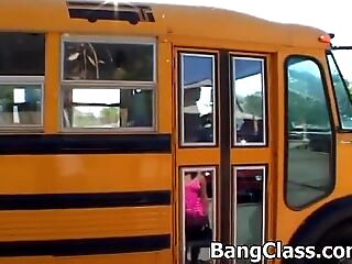 School omnibus driver fucking teen skirt